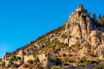 Fototapeta na wymiar St. Hilarion castle. Kyrenia District, Cyprus