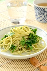 菜の花のスパゲッティー
