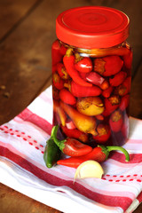 chillies in jar