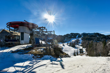 Mountain ski resort Vogel Slovenia - nature and sport