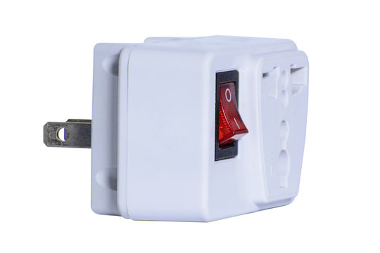 Adapter power plug with a switch.