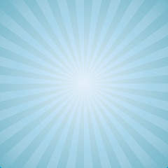 light blue color burst background. Vector illustration