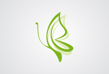 Butterfly logo vector