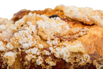 Delicious cake with crispy sugar.