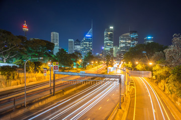 Fototapeta na wymiar Sydney City Skyline at Night