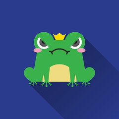 Little frog. Vector illustration of a cute little frog.