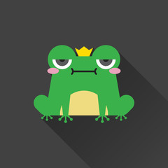 Little frog. Vector illustration of a cute little frog.