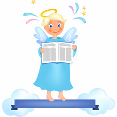 Angel with book