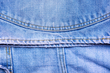 Raw denim jeans