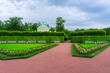 Alley in the Park in Tsarskoye Selo