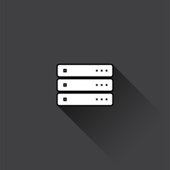 Obraz premium Server icon. Vector illustration