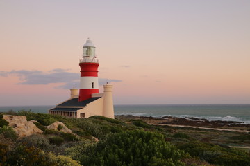 Fototapeta na wymiar Lighthouse at Cape Agulhas