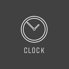 Clock icon. Vector illustration