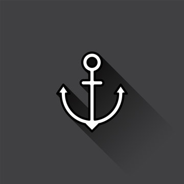 Anchor icon. Vector illustration