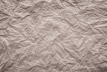 background and texture of brown Wrinkled paper