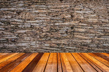 Close up shot of brown tree bark Texture.