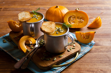 Pumpkin thick soup