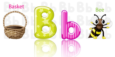 Illustrator of B alphabet
