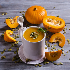 Pumpkin thick soup