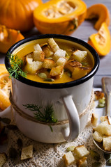 Pumpkin thick soup