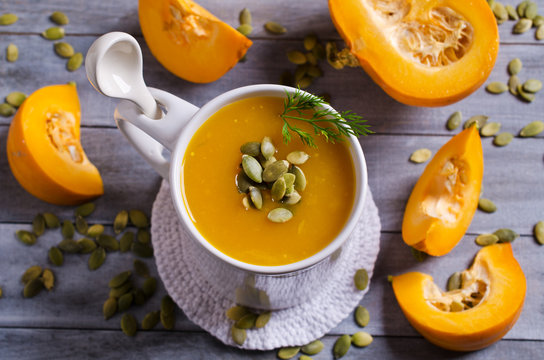 Pumpkin thick soup