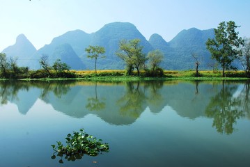 Fototapeta premium Karst landscape of Guilin,China