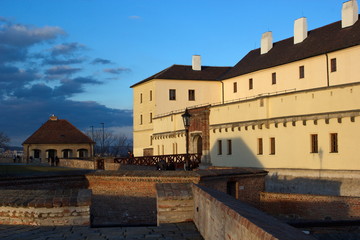 Fototapeta na wymiar castle Spilberk in the evening, Brno, Czech republic