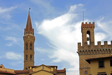 Obraz premium Toscana,Firenze,campanile e torre.