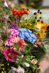 handmade  beautiful bouquets from flowers and herbs