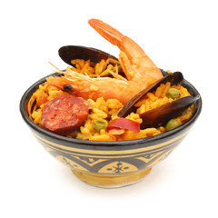 Paëlla espagnole en tapas