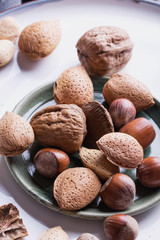 Various nuts selection