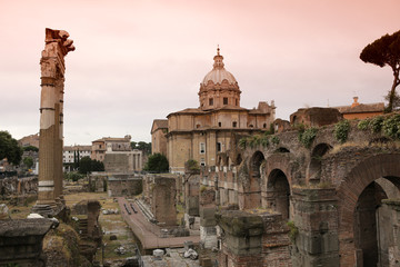 Trajan column, roman forum, Rome, Italy