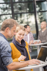 Group of business people having meeting in office of start up