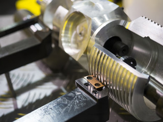 CNC; metal; close up; steel; tool; engineering; process; equipme