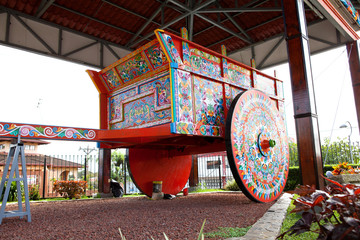 Largest painted Oxcart