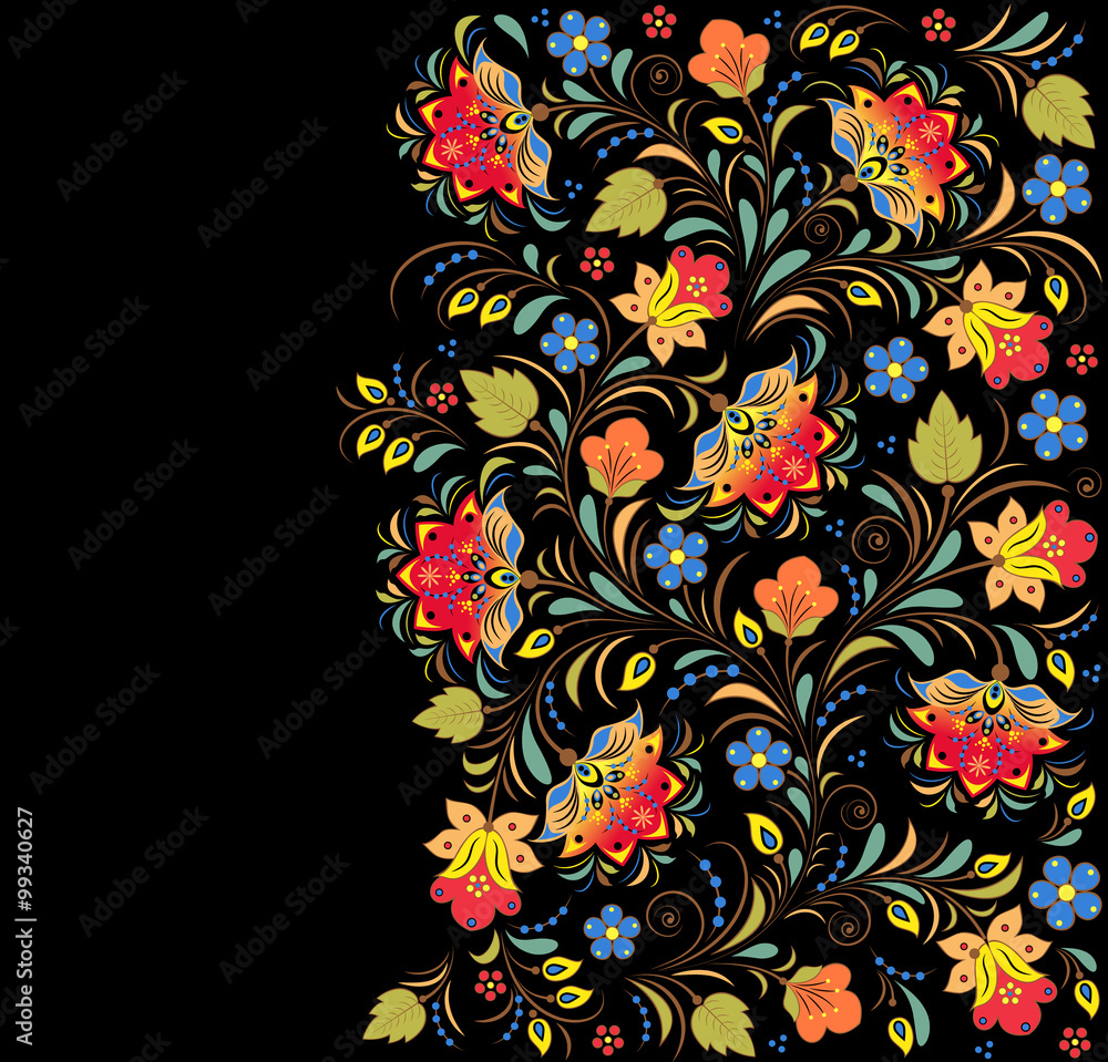 Canvas Prints floral vector pattern