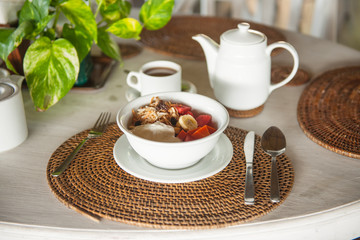 Breakfast table