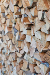 Firewood woodpile
