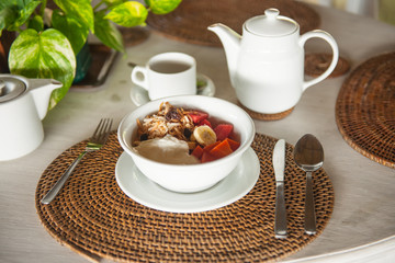 Breakfast table
