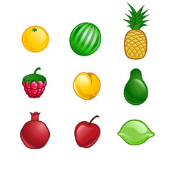cute fruit set