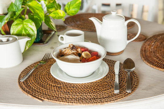 Breakfast table