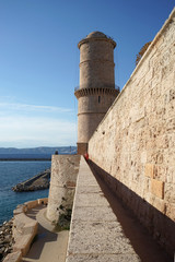 tour ronde du fanal du Fort saint-Jean &agrave; Marseille, france