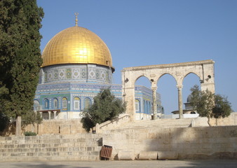 Fototapeta premium Moschea al-Aqsa, Gerusalemme. Cupola della Roccia