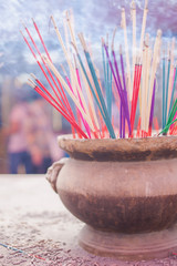 Brass Joss stick pot