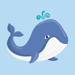 Obraz premium Sea fauna cartoon