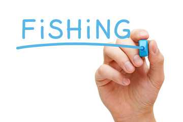 Fishing Blue Marker