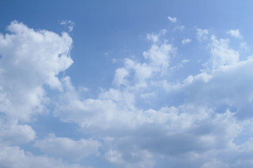 The vast blue sky and clouds sky