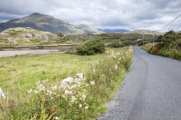 Open Road at Lettergesh Beach, Connemara National Park