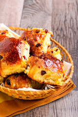 Cranberry and raisin buns