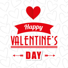Happy valentines day card 